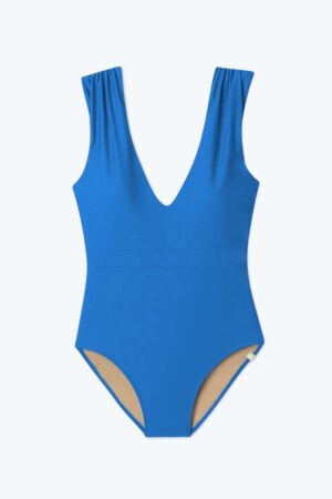 The Ruched Backflip - Azure